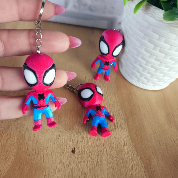 Chaveiro Homem Aranha Articulado Lembrancinhas Festa Aniversário