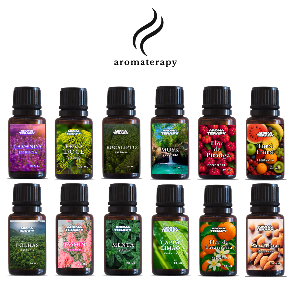 Kits Essências Hidrossolúveis Para Umidificador 20ml a Base de Água | Difusor de Ar e Ambiente Hidrossolúveis em Oferta na Shopee