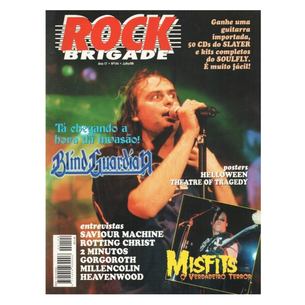Revista Rock Brigade 144 - Blind Guardian Misfits Helloween Theatre of Tragedy