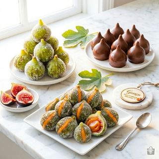 Mixx 3 Figos Cristalizados Graúdos 300 grs  - FIGO  - FIGO RECHEADO COM DOCE LEITE E FIGO BANAHADO COM CHOCOLATE em Oferta na Shopee