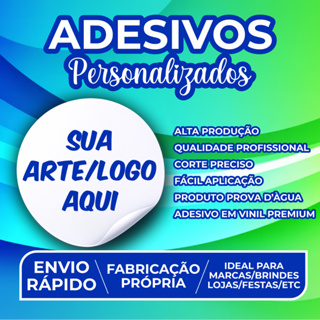 100 Adesivos Personalizados Vinil Autocolante Etiqueta Adesiva Personalizada Prova D'Àgua em Oferta na Shopee