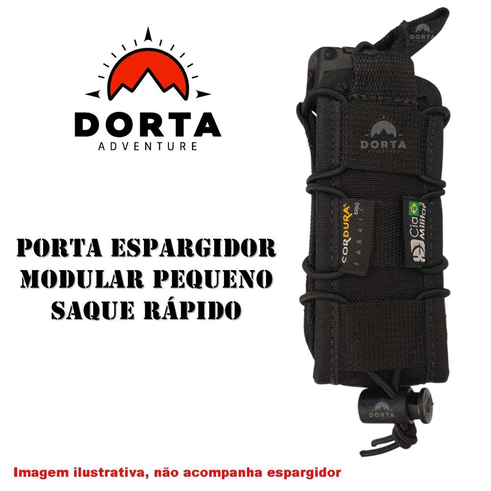 Porta Espargidor FAST em cordura molle modular para capas, cinturão, mochila M.O.L.L.E. compatível com Condor pimenta