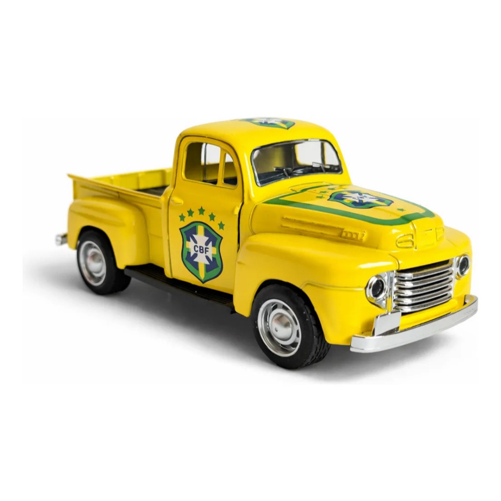 Miniatura Picape Chevy 1950 Brasil Carro Antigo Metal Fricção Colecionável