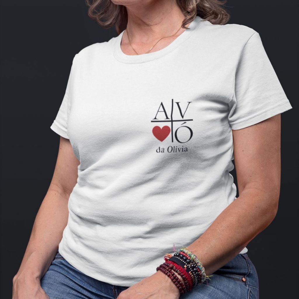 Blusa Dia das Mães Personalizada Avó com Nome Presente para Vovó Feminina 100% Algodão