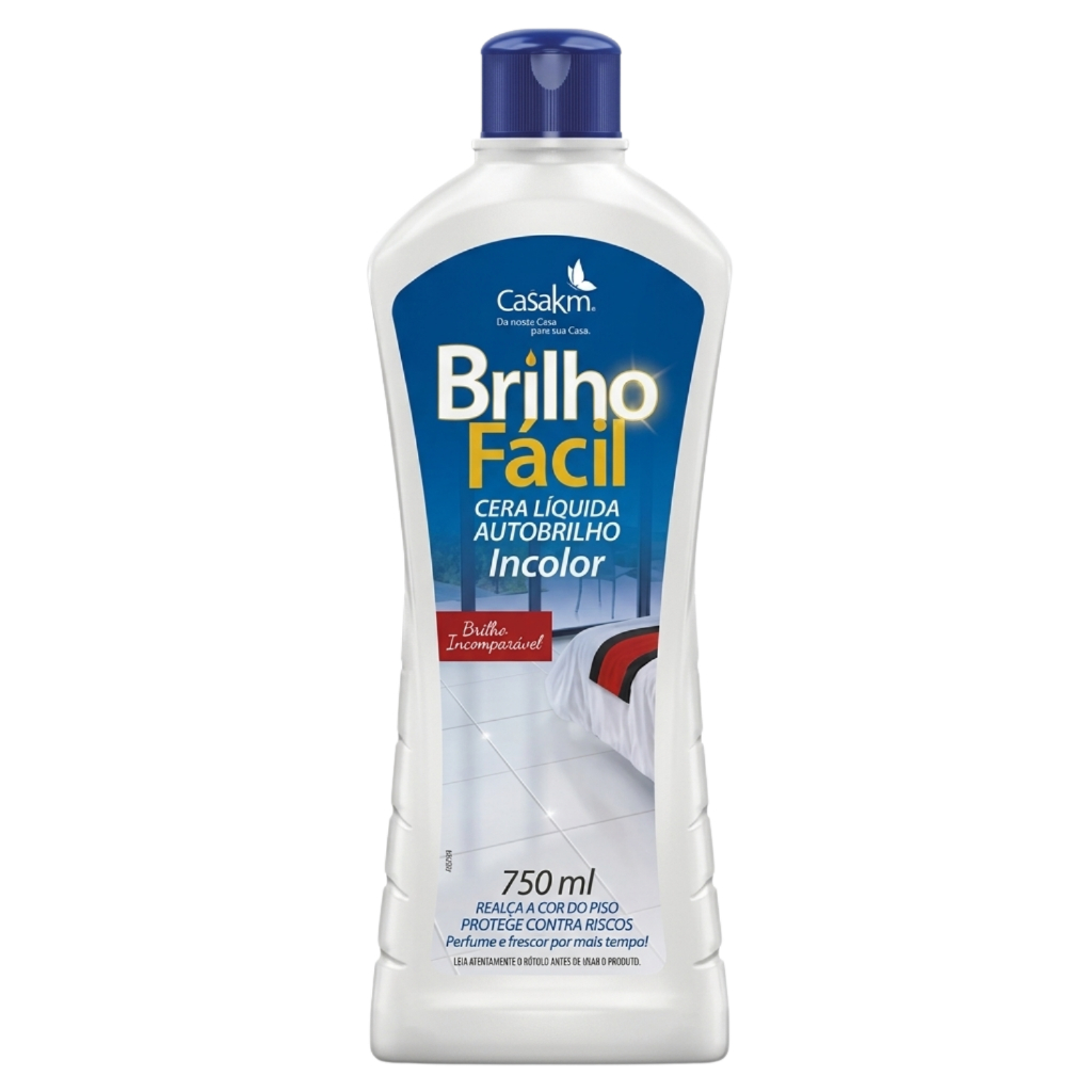 Cera Líquida Brilho Fácil Incolor Perfumada 750 ml Casakm em Oferta na Shopee