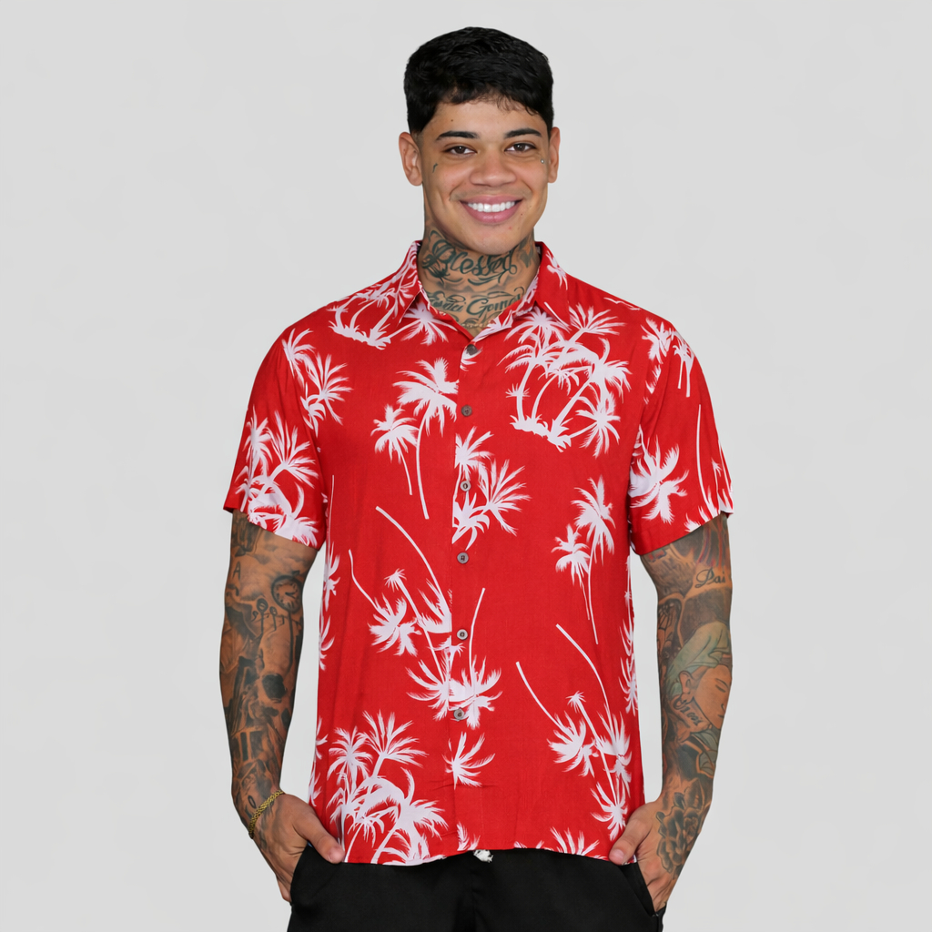 Camisa Florida Masculina Social Floral Moda Praia Masculina havaiano