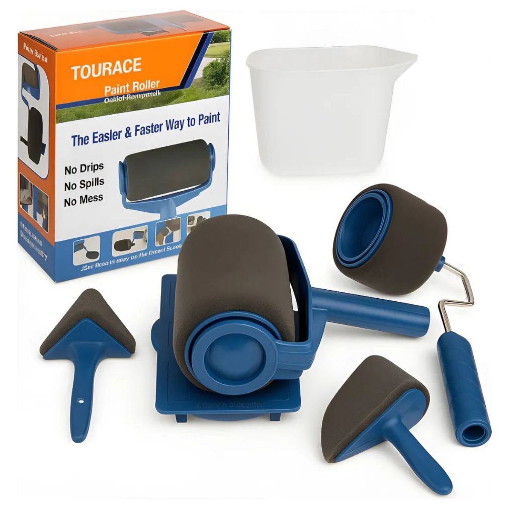 kit rolo de pintura com reservatório pintura parede reforma e construção pinta facil sem respingo