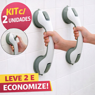Barra de Segurança Banheiro Ventosa Reforçada Anti Queda Idosos Crianças Sem Furadeira em Oferta na Shopee