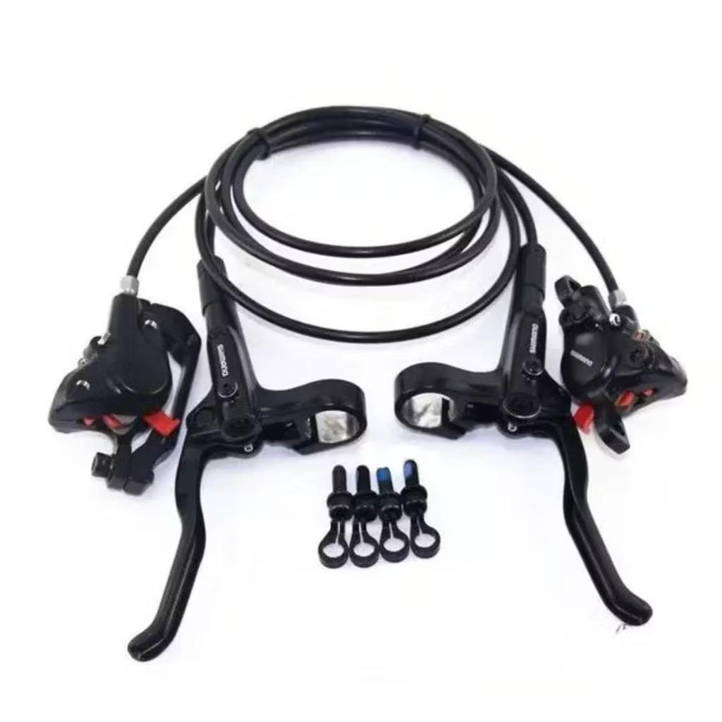 Par Freio a Disco Hidráulico Shimano Altus Mt200 e Freio Hidráulico Shimano Mt200 Traseiro 170cm
