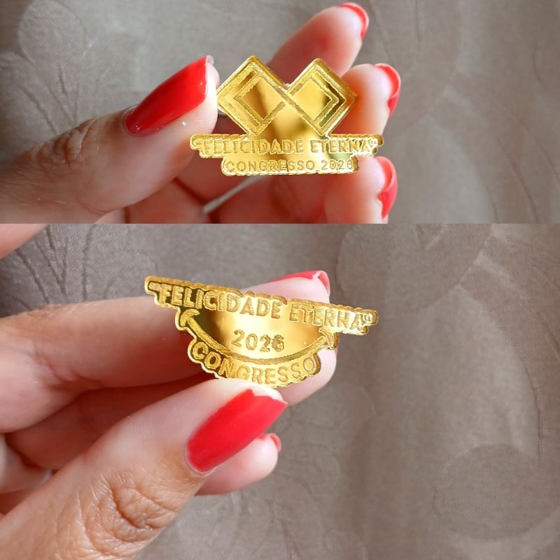 Pin Premium JW CONGRESSO 2026 "Felicidade Eterna" Congresso Regional & Congresso Internacional CURITIBA 2026 Convention