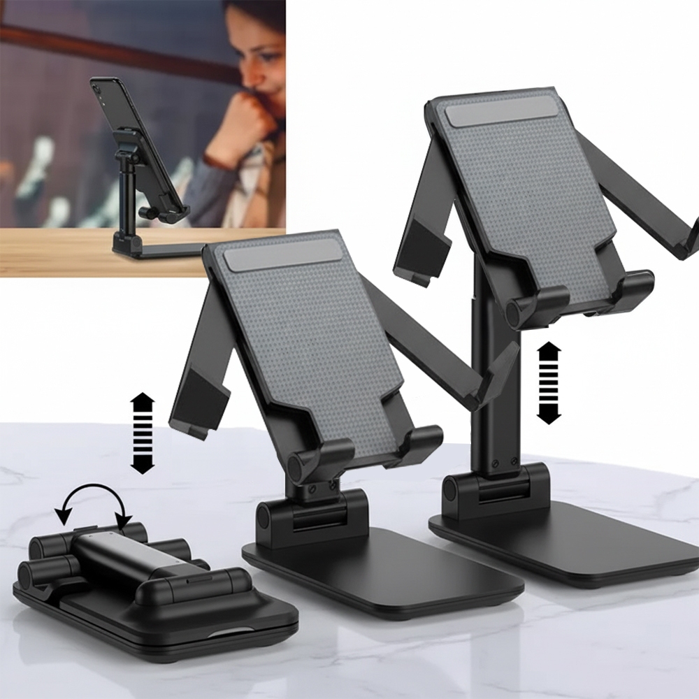 Suporte Para Celular E Tablet Ajustável Apoio Mesa