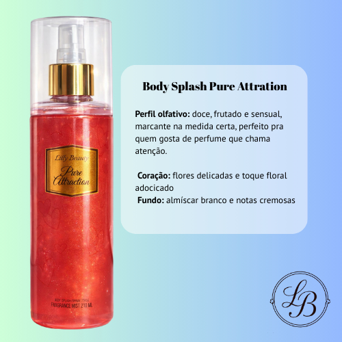Kit 2 Body Splash Vanilla Baunilha + Pure 210ml com glitter otima fixação — imagem 2 de 2