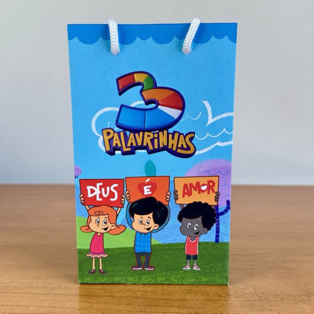 Sacolinhas Surpresa Personalizada 3 Palavrinhas – PEGUE E MONTE | Lembrancinha para Aniversário