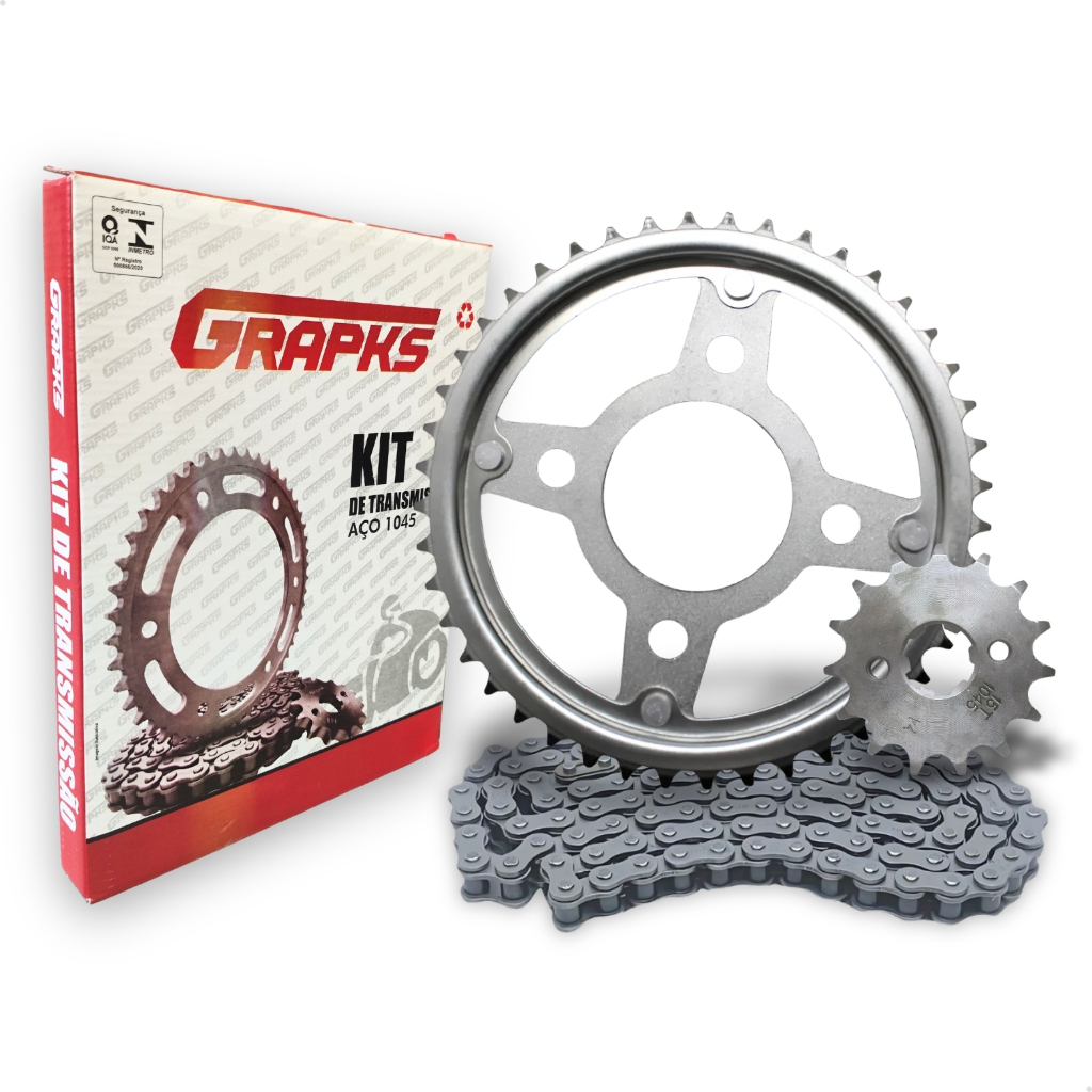 Kit Relação Titan Fan Cargo 160 Start Cg 44t 15t Aço 1045