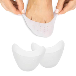 Par Protetor de Dedos Silicone Gel Biqueira Palmilha Flexível Confortável para Sapato Salto Alto