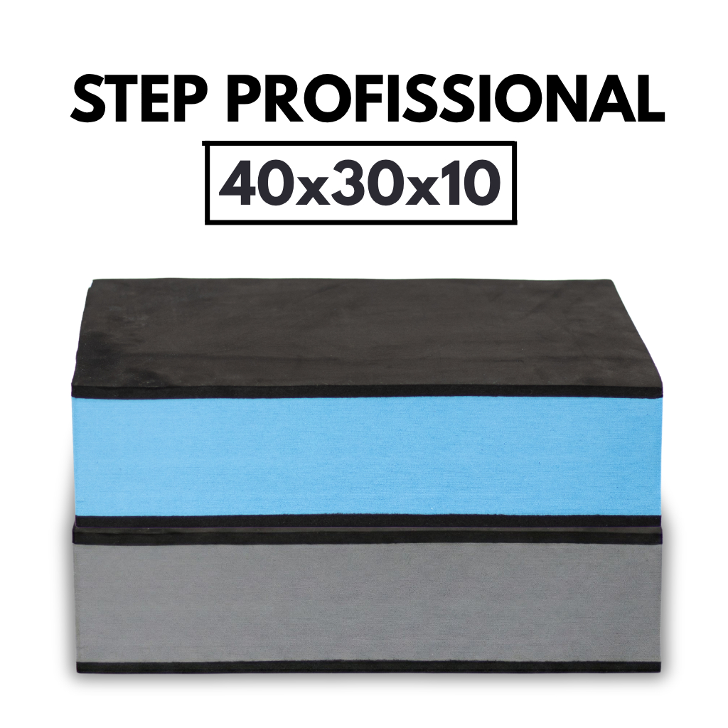 Step Academia 40x30x10 Base Lisa Plataforma Treino Funcional Musculação Cardio Estepe Ginástica Degrau Exercício Stepe