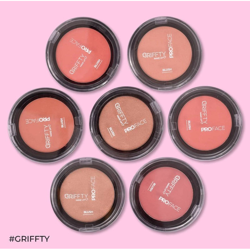 Blush Compacto Griffty Makeup Linha Pro face - Pequeno no tamanho, destaque na pigmentação