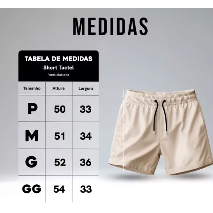 Kit 6 Peças Bermuda Masculina Tactel Elastano Confortável Estilosa Versátil ENVIO IMEDIATO A PRONTA ENTREGA