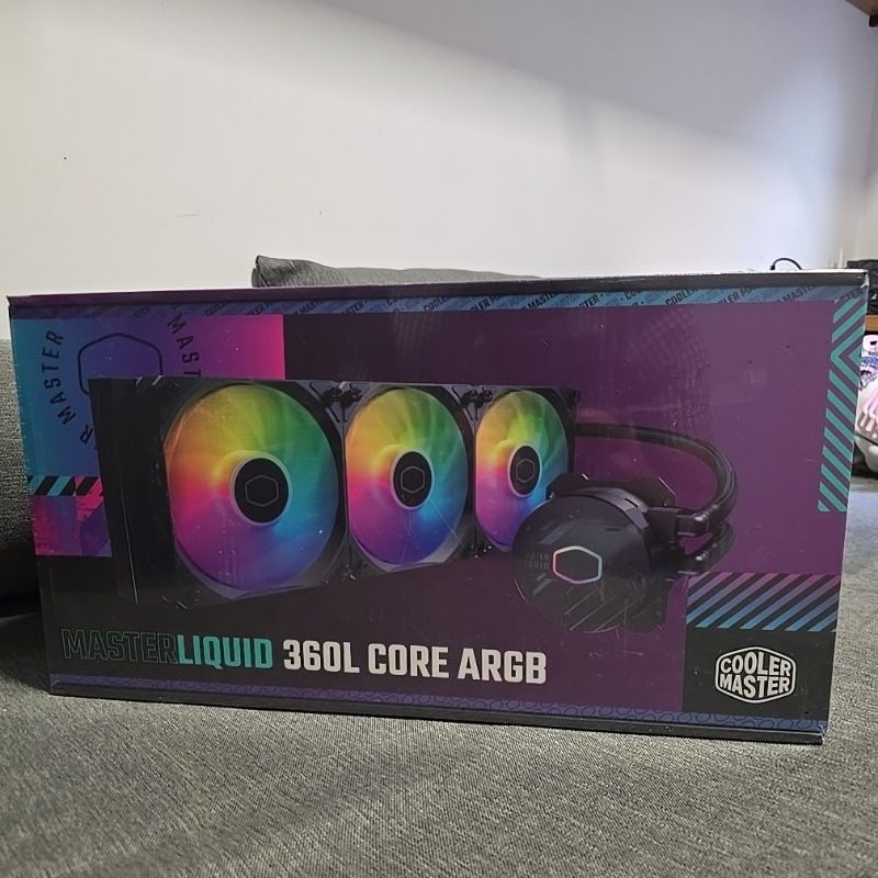 Water Cooler AIO Cooler Master MasterLiquid 360L Core ARGB 360mm – 3x Fan 120mm – LGA1700 / AM5 – Lacrado