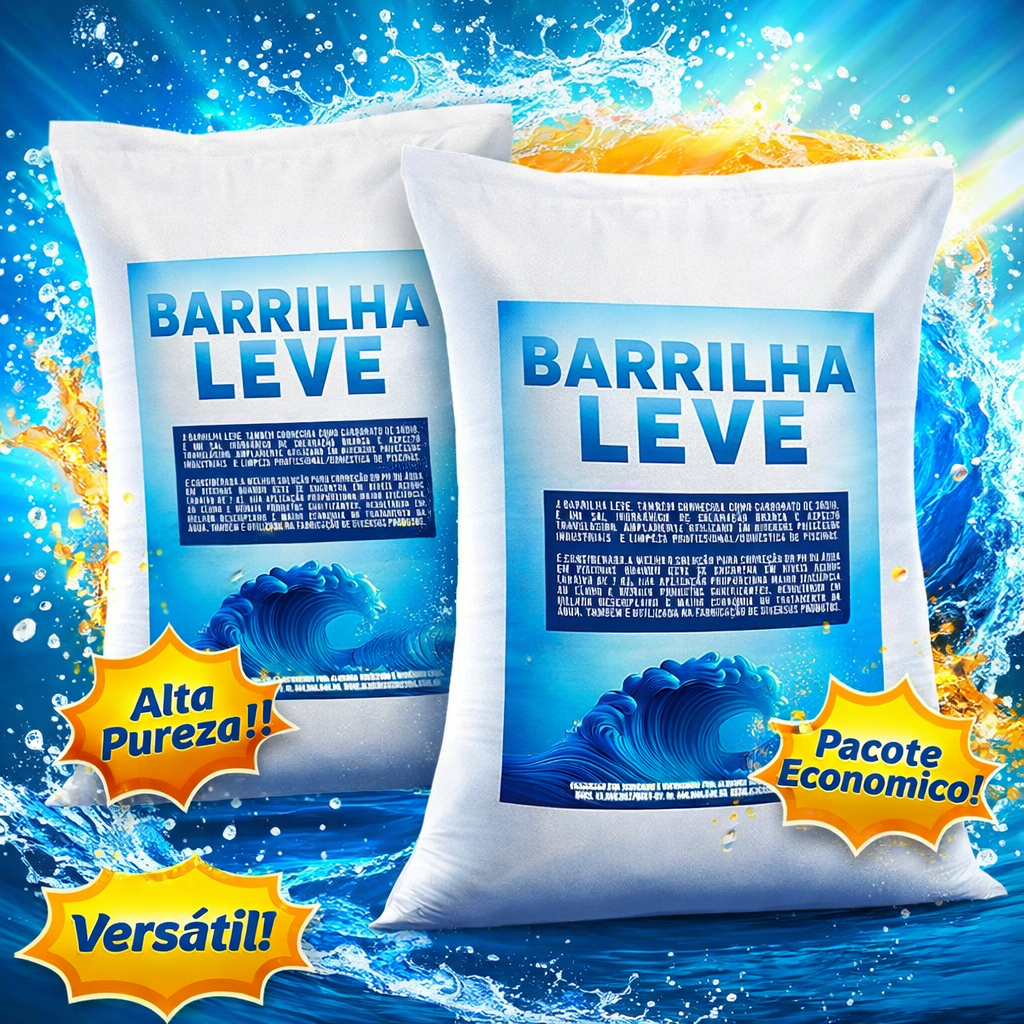 Barrilha Leve Elevador de pH para Piscinas | Controle Rápido do pH | Alta Pureza | Ideal para Piscinas em Oferta na Shopee