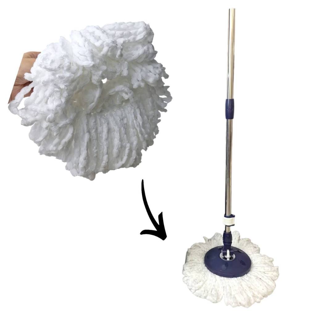 REFIL MOP EM MICROFIBRA ESFREGÃO PEÇA REPOSIÇÃO PARA MOP CENTRIFUGA GIRATORIO MOP PRO