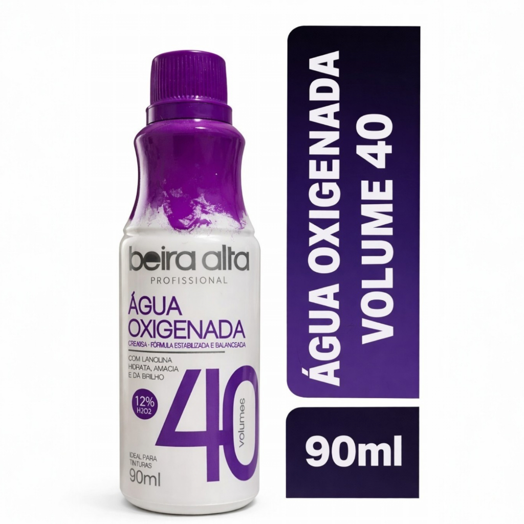 ÁGUA OXIGENADA 40 Vol 90ml Beira Alta Profissional Cremosa Original + Frete Grátis via Cupom Shopee