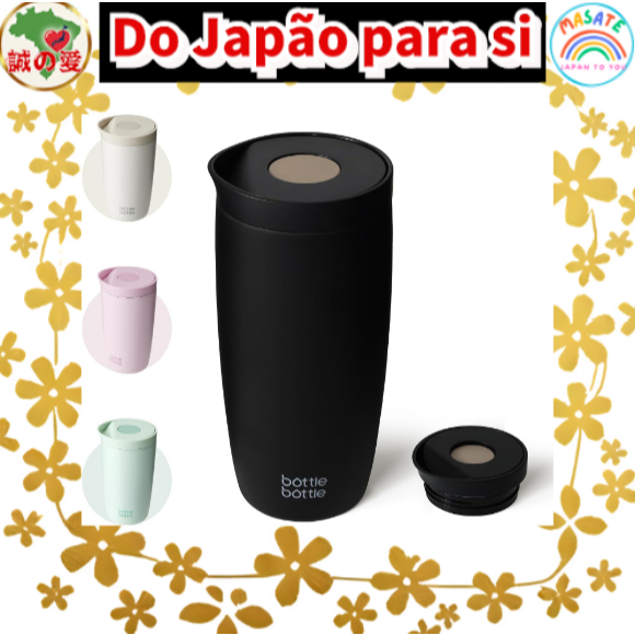 BOTTLE 500ml Stainless Steel Tumbler, Vacuum Insulated Water Bottle, One-Touch Open Leakproof Flask, Keeps Cold & Hot fo
