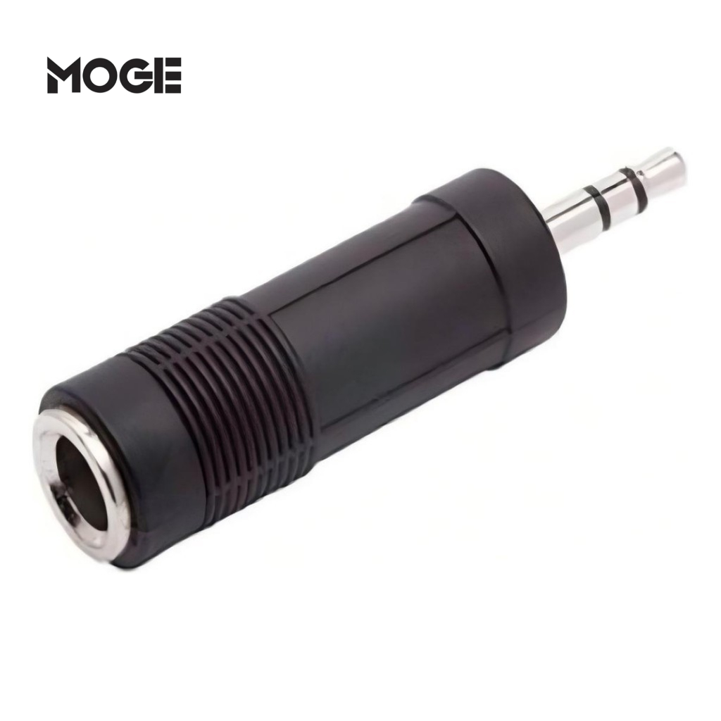 Adaptador P2 Macho para P10 Fêmea Lelong LE-5533 | Áudio | Plug Profissional