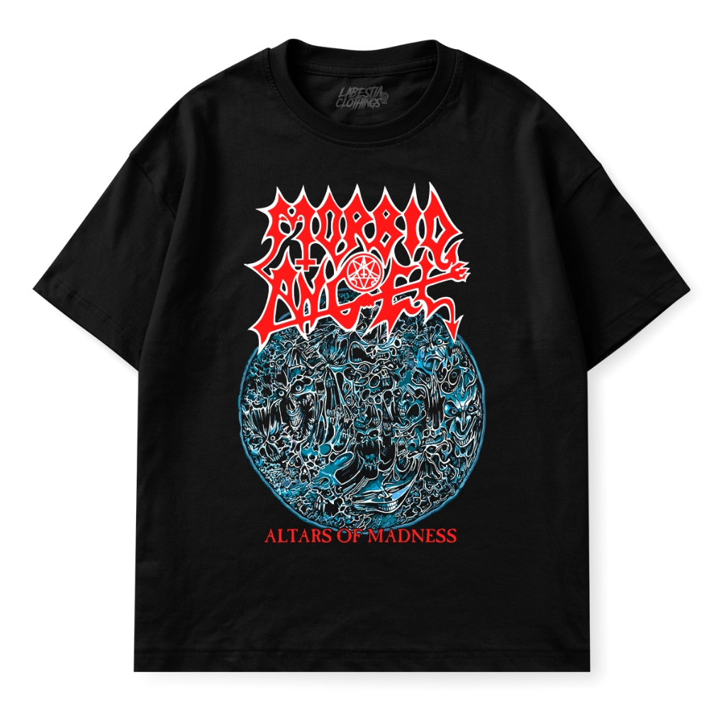 Camiseta Estampada Banda Morbid Angel Metal Black Metal Heavy Metal Metal Extremo Underground