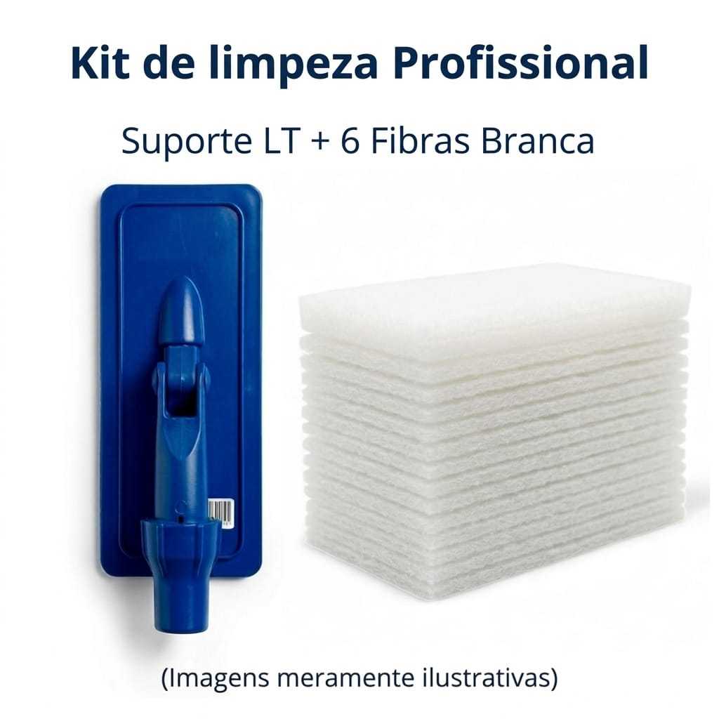Suporte LT Pega Fibra Verde Articulado com 6 Fibras – Rodo Limpeza Pesada Profissional