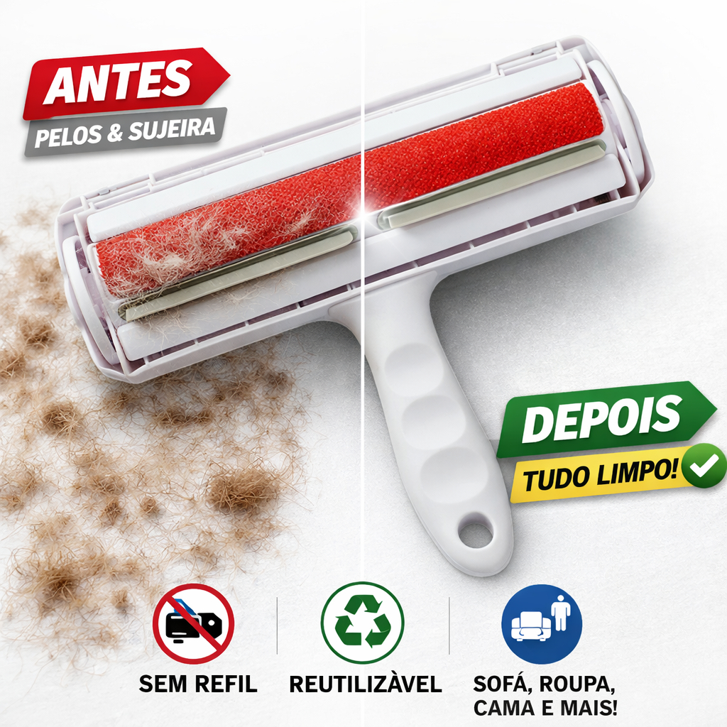 Rolo Tira Pelos Escova Removedor de Pelos Reutilizável Tira de Sofá Tapete Cama Cachorro e Gato em Oferta na Shopee