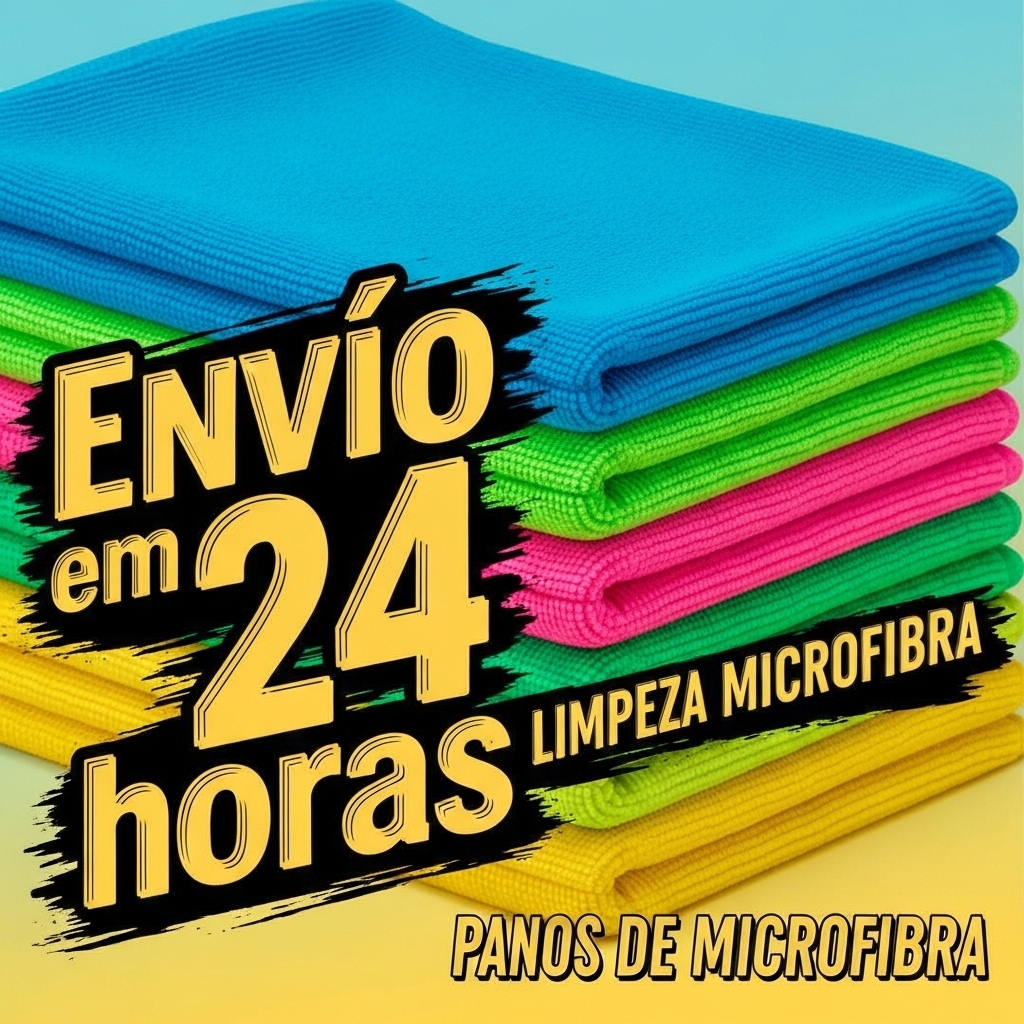 KIT COM 10 15 20 Pano de Microfibra 50x30cm não solta fiapos anti riscos enxuga muito em Oferta na Shopee