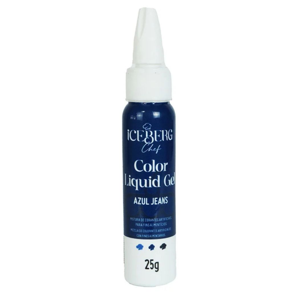 Corante Liquid Gel Azul Jeans 25g Iceberg