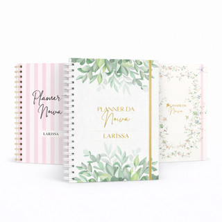 Planner da Noiva Personalizado Nome A5 Agenda Caderno Organizador de Casamento Presente P…