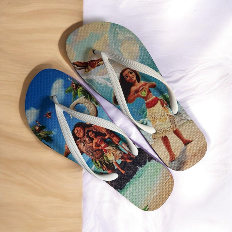 Chinelo Infantil Moana Confortável Menina Personagem Leve Macio