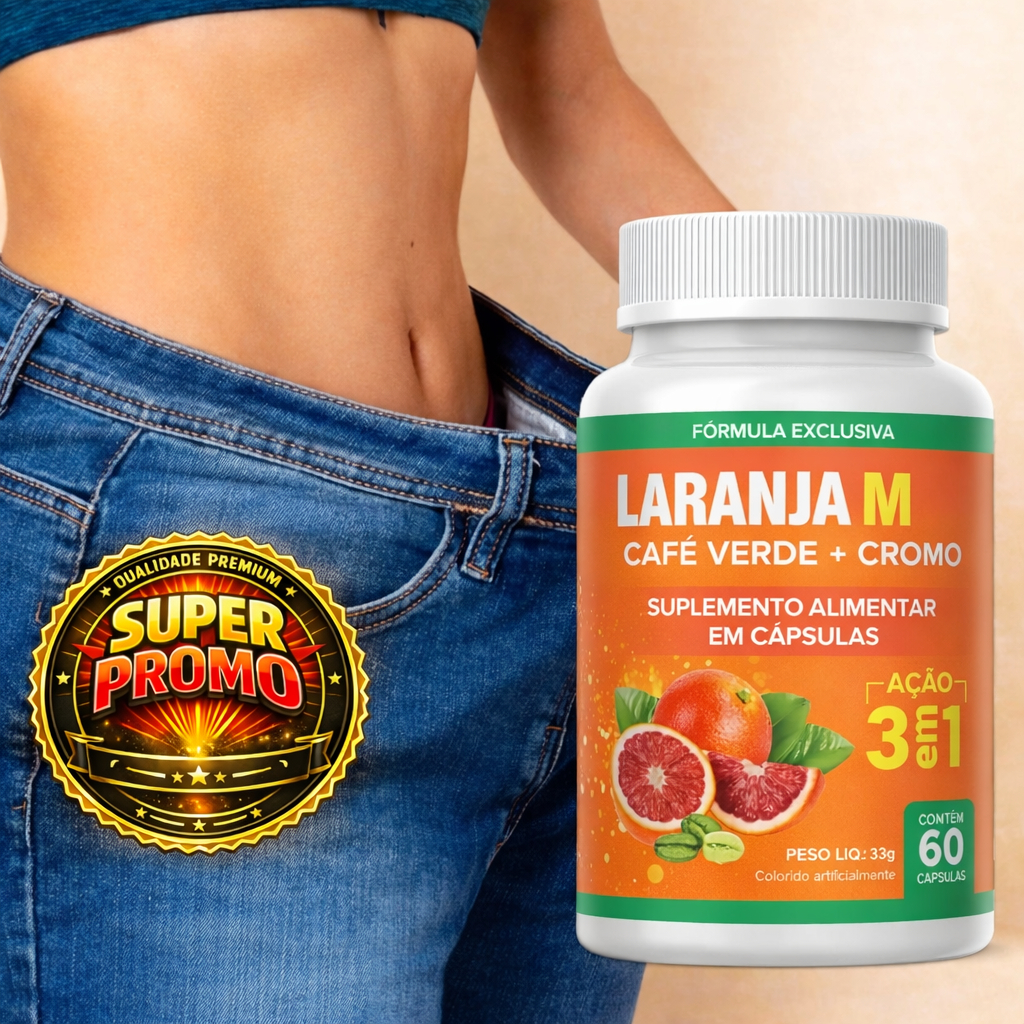60/120/180 cápsulas - Laranja M Premium Ação 3 em 1