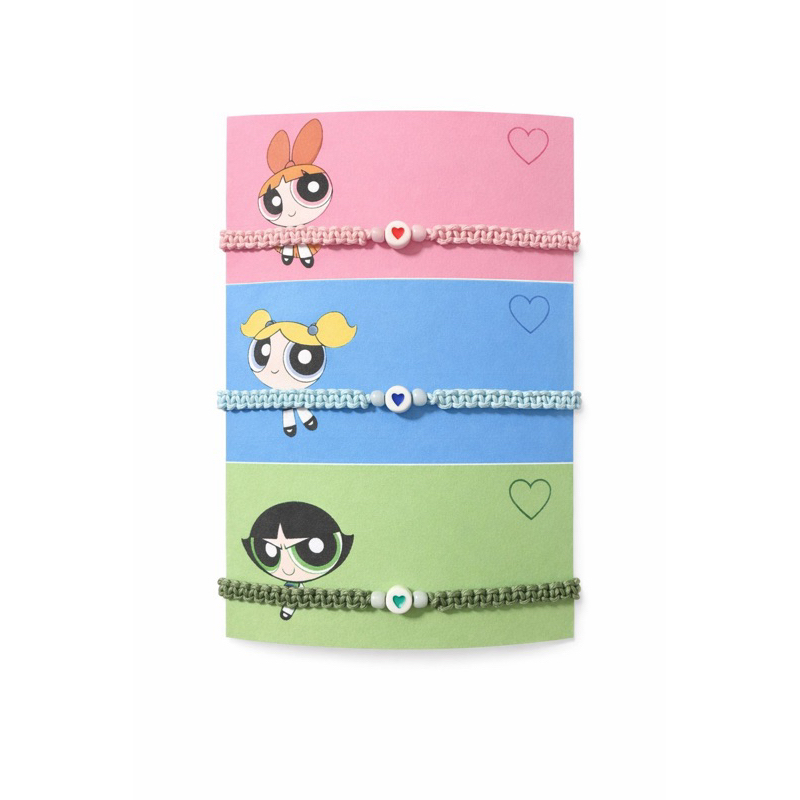 Trio Meninas Super Poderosas da Amizade - Pulseira da Amizade