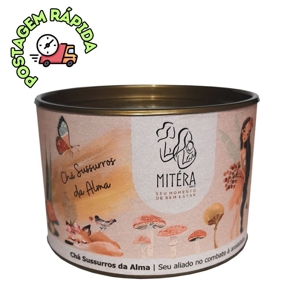 Chá Mitéra Wise - Sussurros da Alma. Para Ansiedade. Pote 45g.
