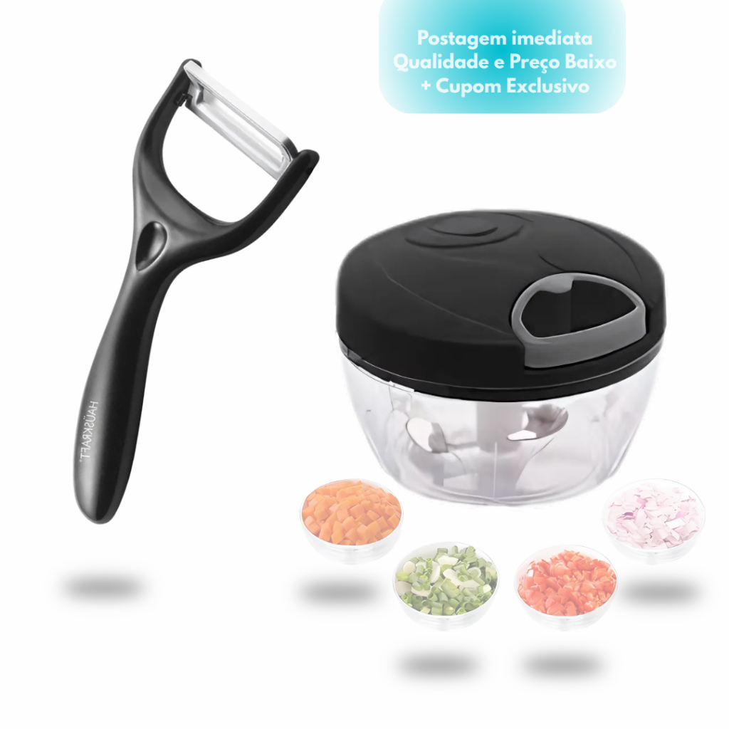 Processador de Alimentos + Descascador de Alimentos em inox