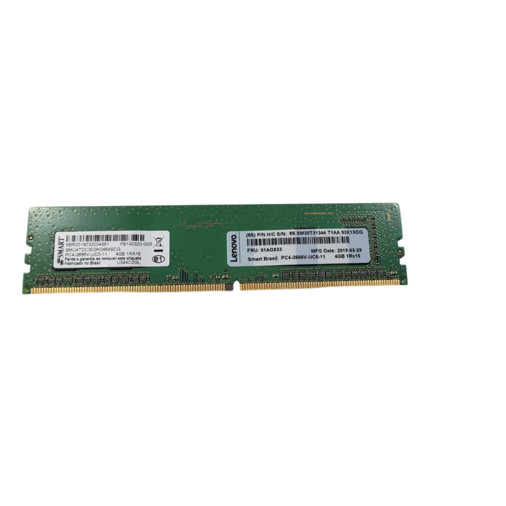 Memoria Smart 4gb Ddr4 Pc4-2666v 1rx16 Smu4tdc3c0k0464scg