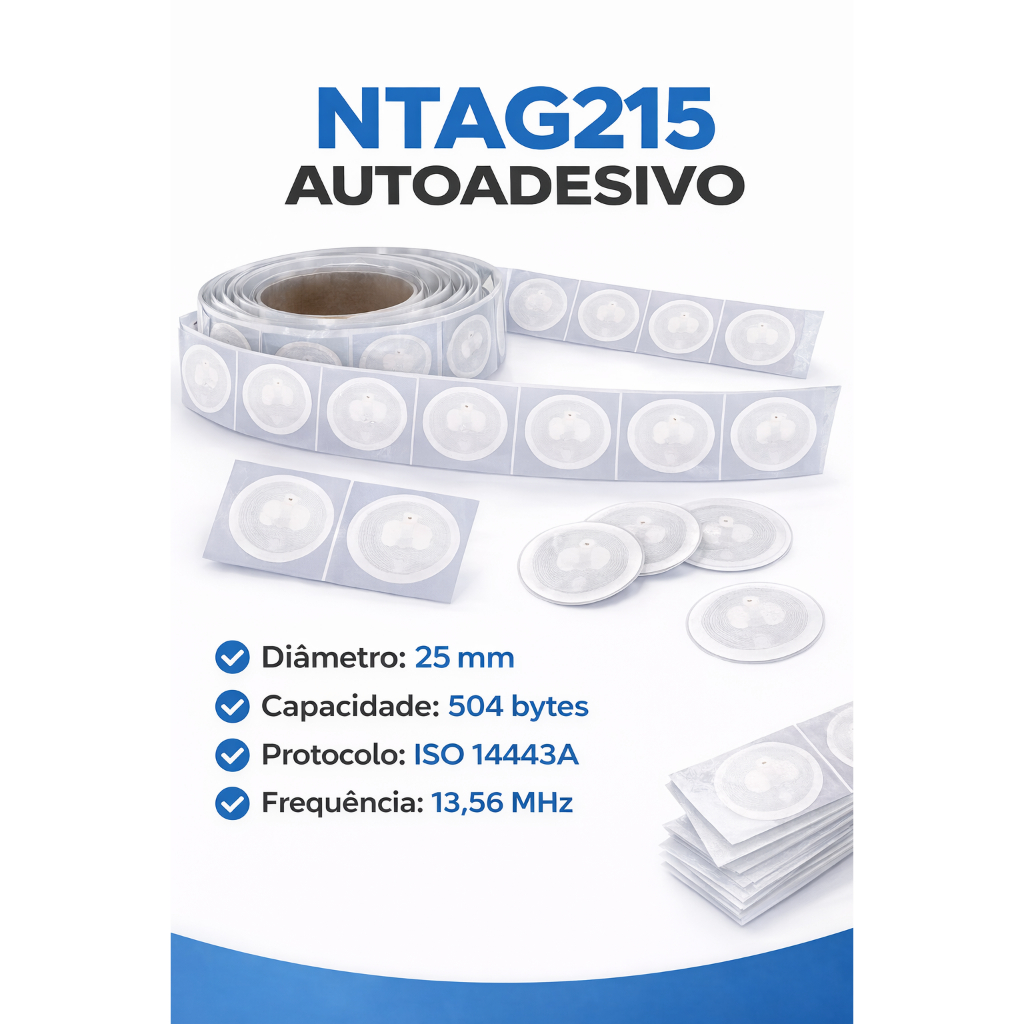 10 Tags Nfc Ntag215 Para Backup Tagmo Amiibo E Smartphones