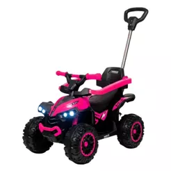 Quadriciclo Infantil Eletrico Maral e Passeio com Aro de Proteção, Haste Direcionavel, Som e Luz