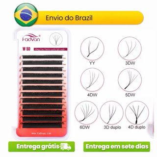 Cilios Fadvan Y 3D 4D 5D Vol Brasileiro Egipcio Envio Rapido em Oferta na Shopee