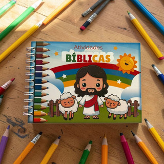 CADERNO DE ATIVIDADES CRISTÃS INFANTIL -  EDUCATIVAS SOBRE JESUS CRISTO