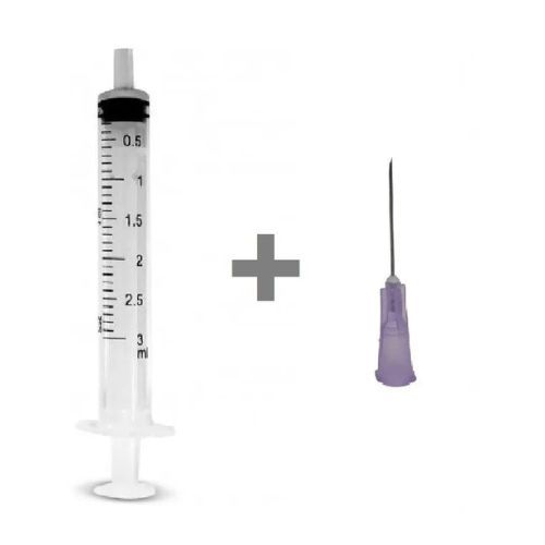 Kit C/ Seringas 3ml + Agulha (24g X 3/4) 20 X 0,55mm