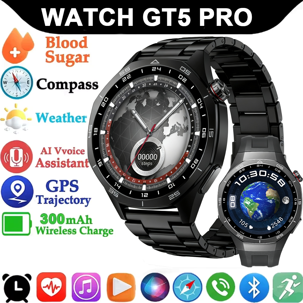 Para Huawei GT5 PRO Novo GPS Homens Fitness Esporte Bluetooth Chamada Smartwatch À Prova D 'Água