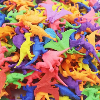 Kit Minis Dinossauros De Plástico Brinquedo Jurassic T REX Coleção Educativo Criativo