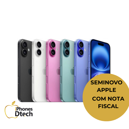 Usado: iPhone 16 128GB / 256GB - Original - COM Garantia nf