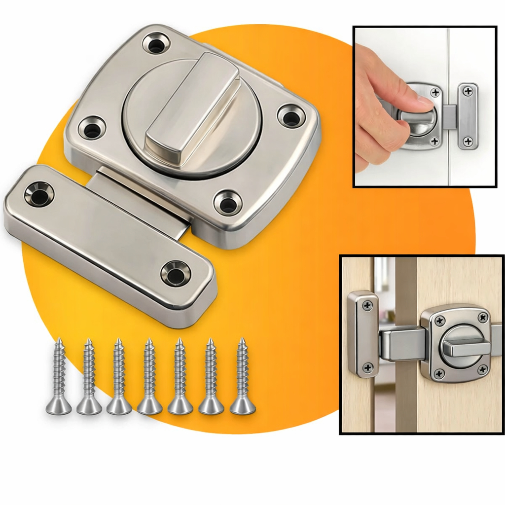 Kit 2/3/4/ Fechadura Trava De Segurança liga de zinco Porta De Aço Inox Tranca Anti Roubo Fácil instalação