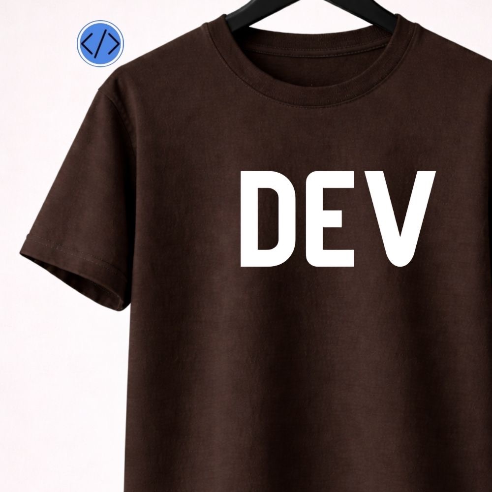 Básica Masculina DEV Clássica Logo Programador de Software Blusa de Informática Algodao Casual TI 72